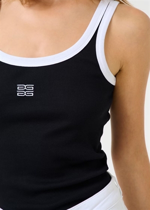 Drew contrast logo top Black Gestuz 